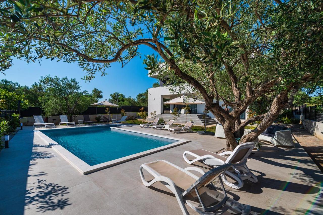 Crowonder Sun Dance Apartments With Heated Swimming Pool Seaview And Garden Sveti Filip i Jakov Exterior foto